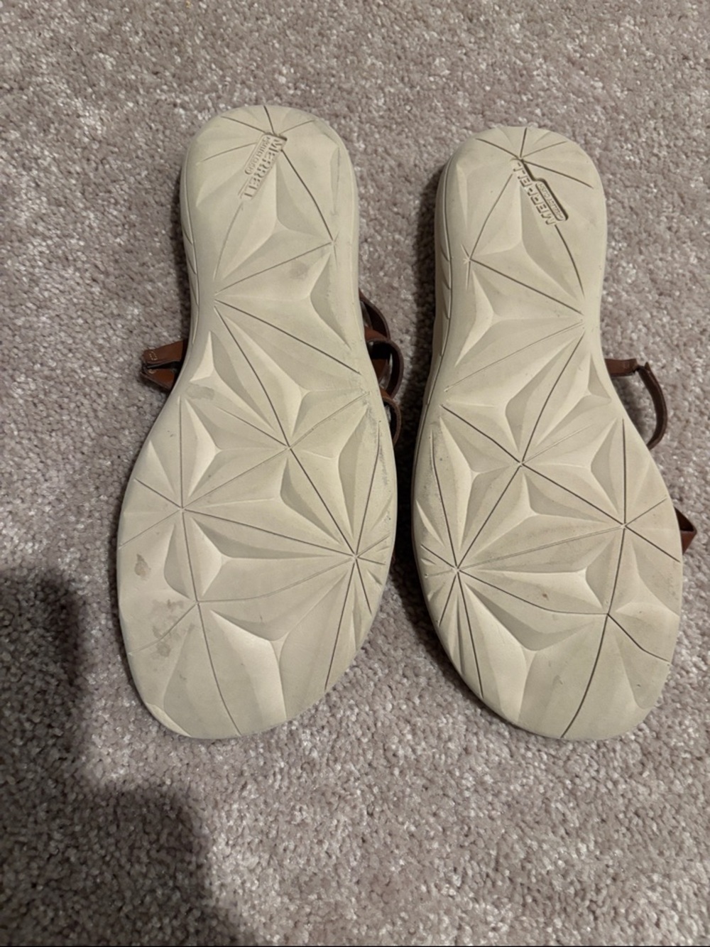 Merrell Brown Multi-Strap Slide Sandals - Picture 3 of 3